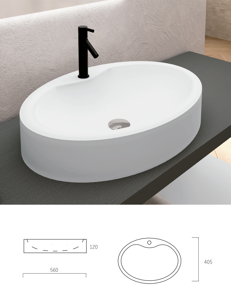 Lavabo sobreencimera modeloVEGA