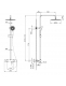 Ducha vista termostática, modelo ROUND ÉLITE. Ficha técnica.