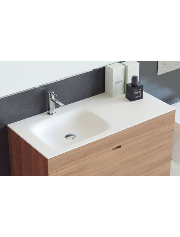 Encimera con lavabo modelo Asthon (seno desplazado).