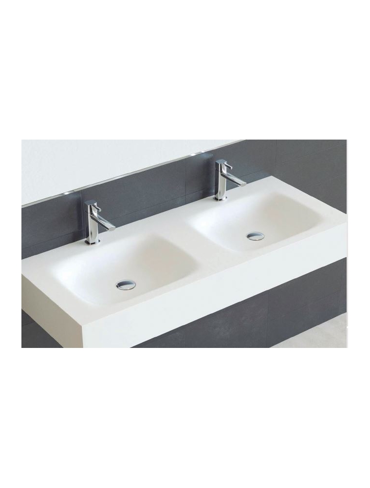 Encimera con lavabo modelo ASTHON (dos senos con faldón).